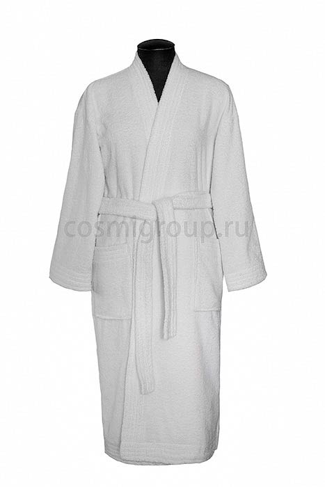 Махровые халаты 360 г/м2, цв. белый Россия кимоно Россия купить
