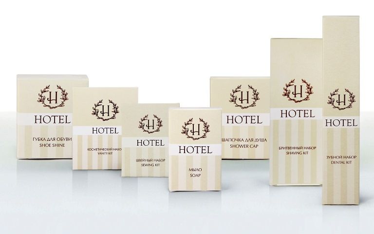 Косметический набор с пилочкой картон  Косметика серия "HOTEL Classic" Россия купить